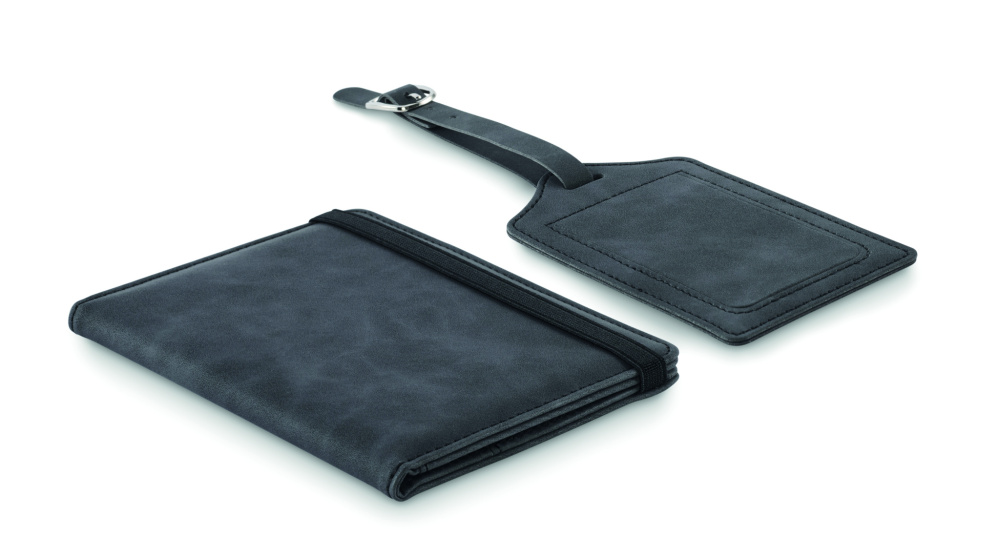 Logotrade promotional item picture of: Passport and luggage tag set