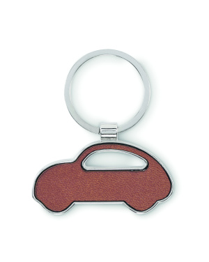 Logo trade promotional merchandise image of: Car shaped key ring
