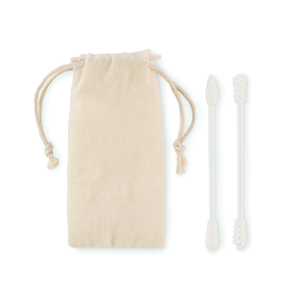 Logo trade promotional merchandise picture of: Reusable swabs set