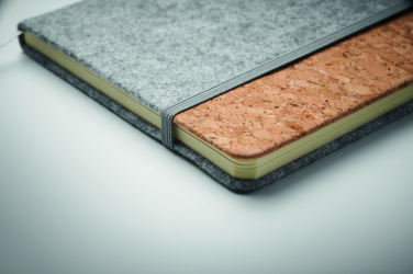 Logotrade corporate gift picture of: A5 RPET cork notebook