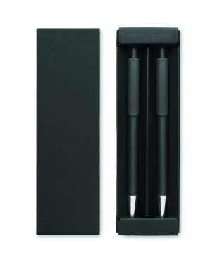 Logo trade promotional gifts picture of: Recycled aluminium pen set