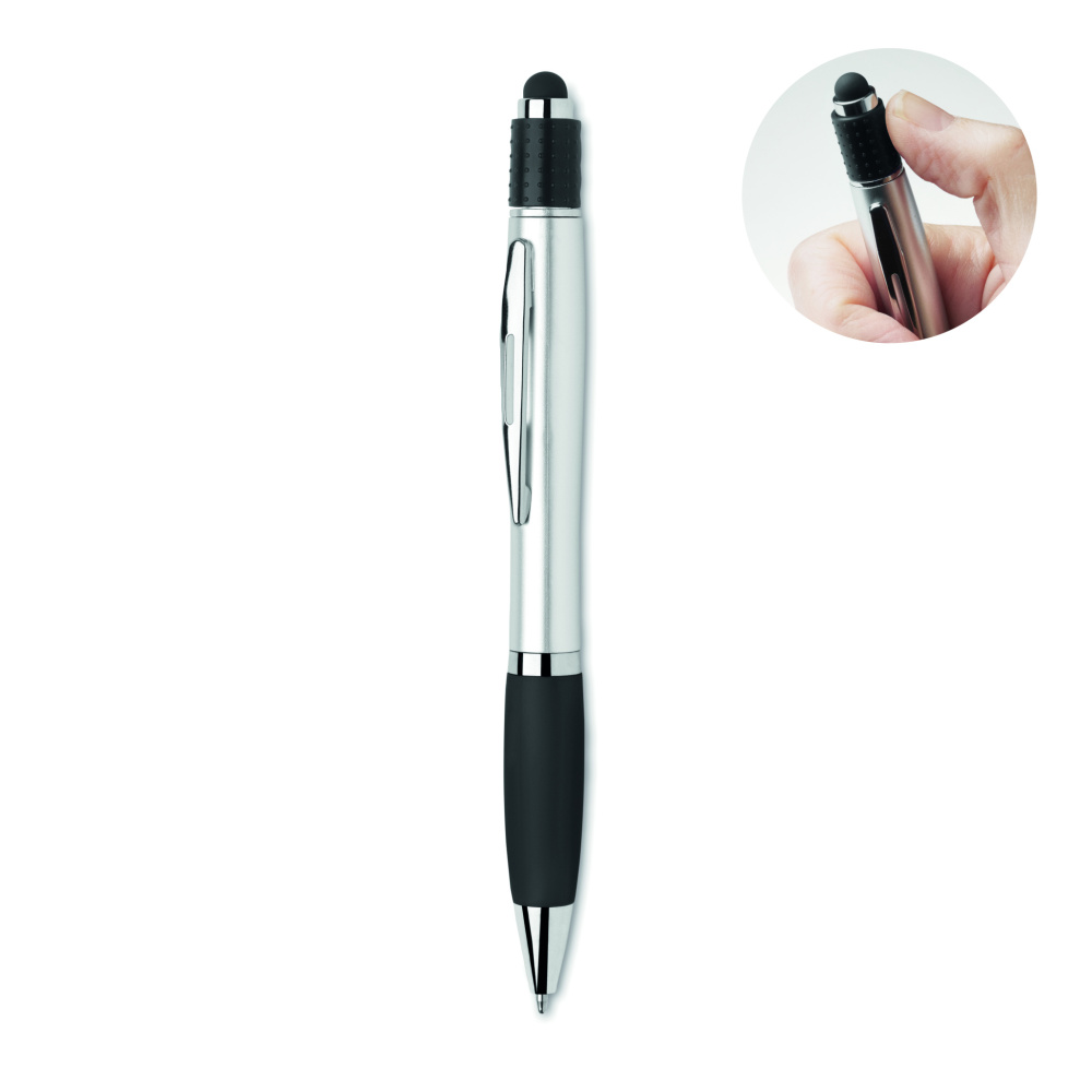 Logo trade promotional giveaways image of: Stylus spinner pen