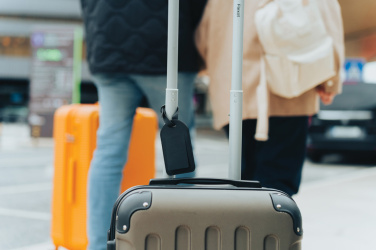 Logotrade business gift image of: Globetrack RCSrPolyester luggage tag with worldwide locating