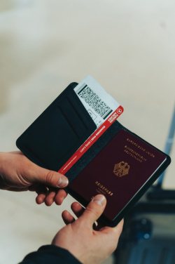 Logo trade promotional giveaways picture of: Trackmate RCS rpolyester passport holder worldwide locating