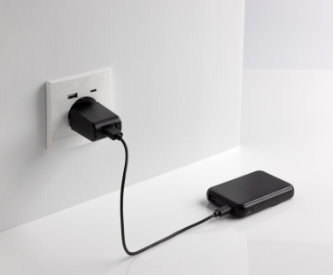 Logotrade promotional giveaway picture of: Stellar RCS recycled plastic 5000 mah 5W magnetic powerbank