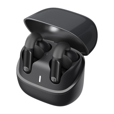 Logotrade promotional item image of: Urban Vitamin Long Beach ENC rplastic wireless earbuds