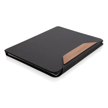 Logotrade promotional items photo of: Teri AWARE™ RPET and walnut A4 portfolio