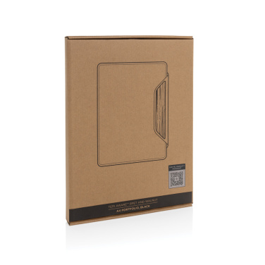Logotrade corporate gifts photo of: Teri AWARE™ RPET and walnut A4 portfolio