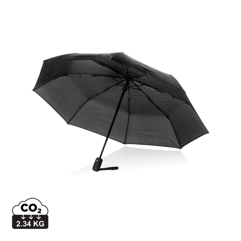 Logotrade corporate gift picture of: Swiss Peak Vito Aware™ RPET 21 inch auto open/close umbrella