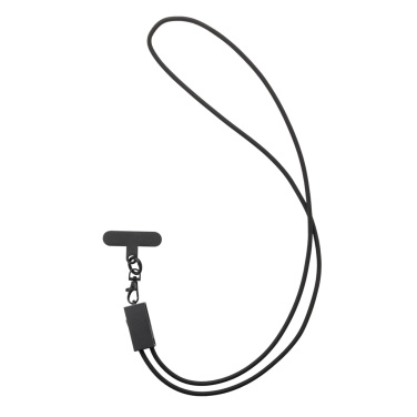 Logo trade promotional products image of: Terra RCS recycled PET phone cord with dual charge cable
