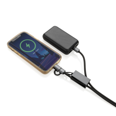 Logotrade advertising products photo of: Terra RCS recycled PET phone cord with dual charge cable