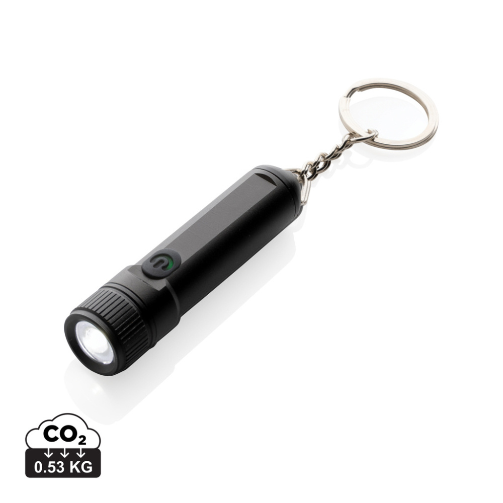 Logo trade advertising products picture of: Gear X rechargeable ultra bright keychain torch