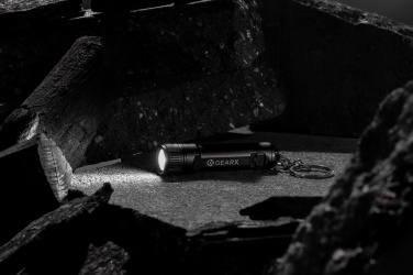 Logo trade promotional products image of: Gear X rechargeable ultra bright keychain torch