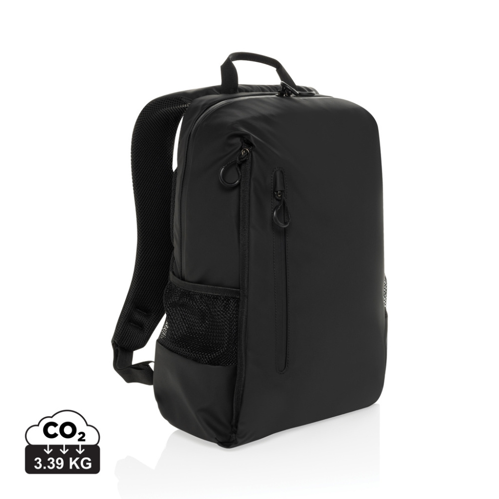 Logo trade promotional items image of: Lima Aware™ RPET water resistant 15.6 laptop backpack