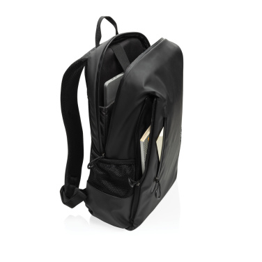 Logo trade advertising products picture of: Lima Aware™ RPET water resistant 15.6 laptop backpack