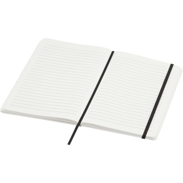 Logo trade promotional giveaway photo of: Holm A5 stone paper hard cover notebook with lined pages