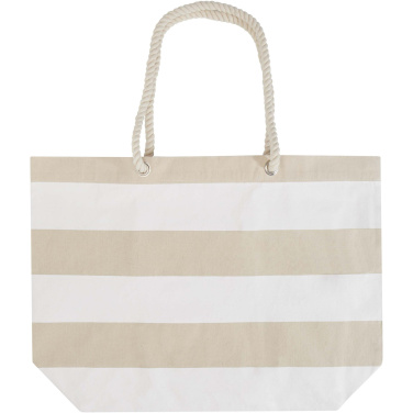 Logo trade promotional merchandise photo of: Florida 270 g/m² GRS recycled beach tote bag 18L