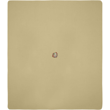 Logotrade business gift image of: Huggy fleece plaid blanket with carry pouch 220x250 cm