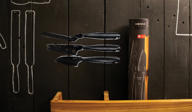 Logotrade promotional item image of: BOSKA Cheese Knife Set Monaco+ Black