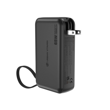 Logo trade promotional items image of: Urban Vitamin Eureka hybrid GANcharger 10000mah powerbank65W