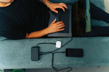 Logotrade business gift image of: Urban Vitamin Eureka hybrid GANcharger 10000mah powerbank65W