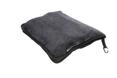 Logo trade corporate gift photo of: Blanket and pillow 2 in 1 AMIATA Schwarzwolf
