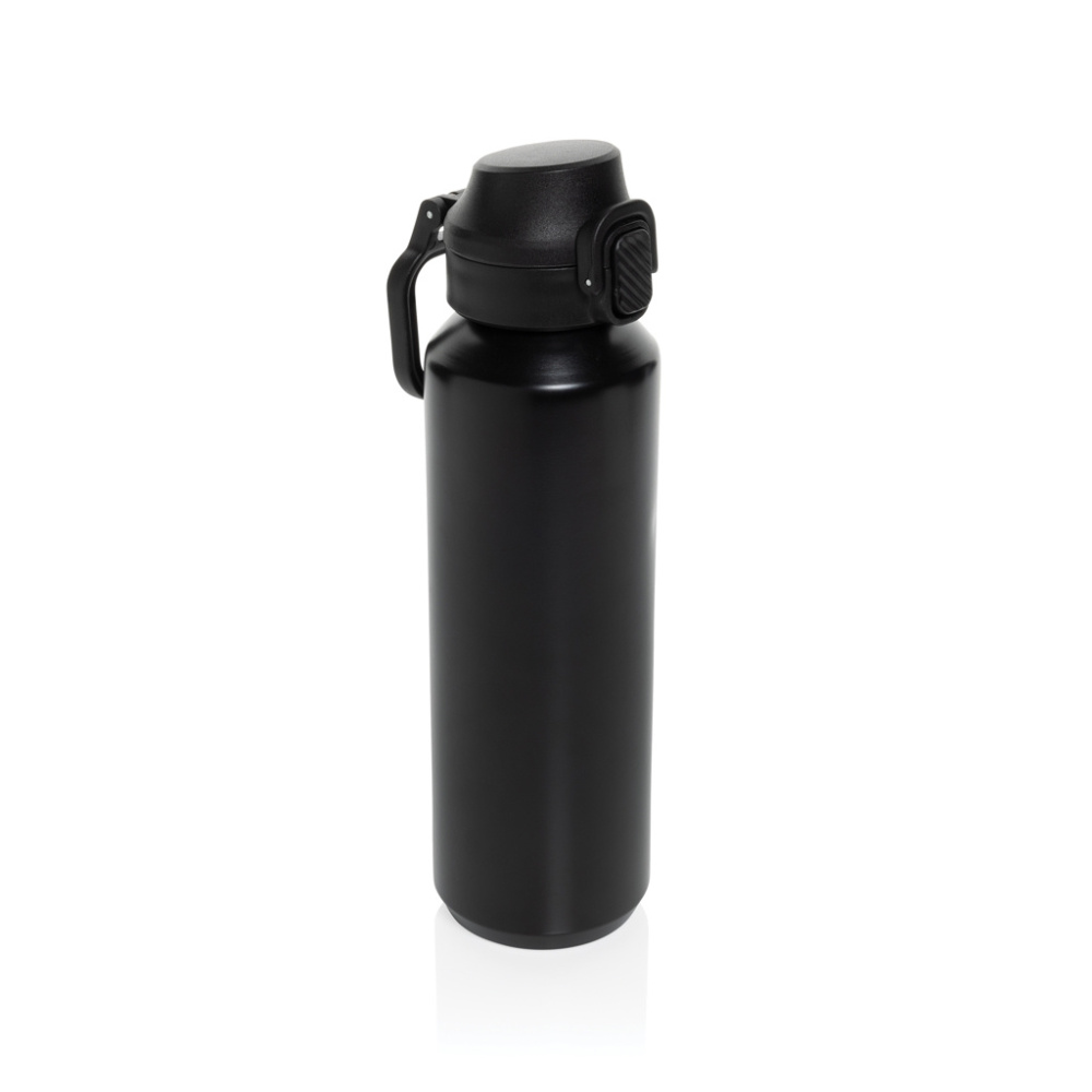 Logotrade promotional products photo of: Via RCS Re-steel lockable sport bottle 600ML