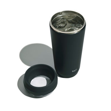 Logotrade promotional giveaway image of: Topl Recycled Steel To Go Tumbler Patented 360 Lid 354ml