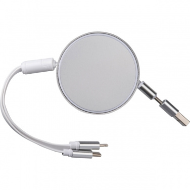 Logo trade promotional items image of: Charging cable made from recycled aluminum Ostend