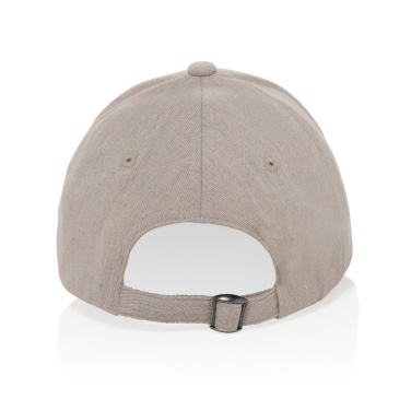 Logo trade corporate gifts image of: Milo AWARE™ recycled heather 6 panel cap 200gr