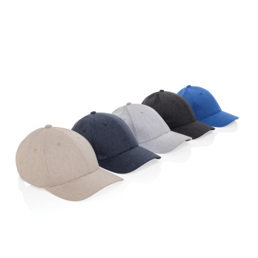 Logo trade promotional gifts picture of: Milo AWARE™ recycled heather 6 panel cap 200gr