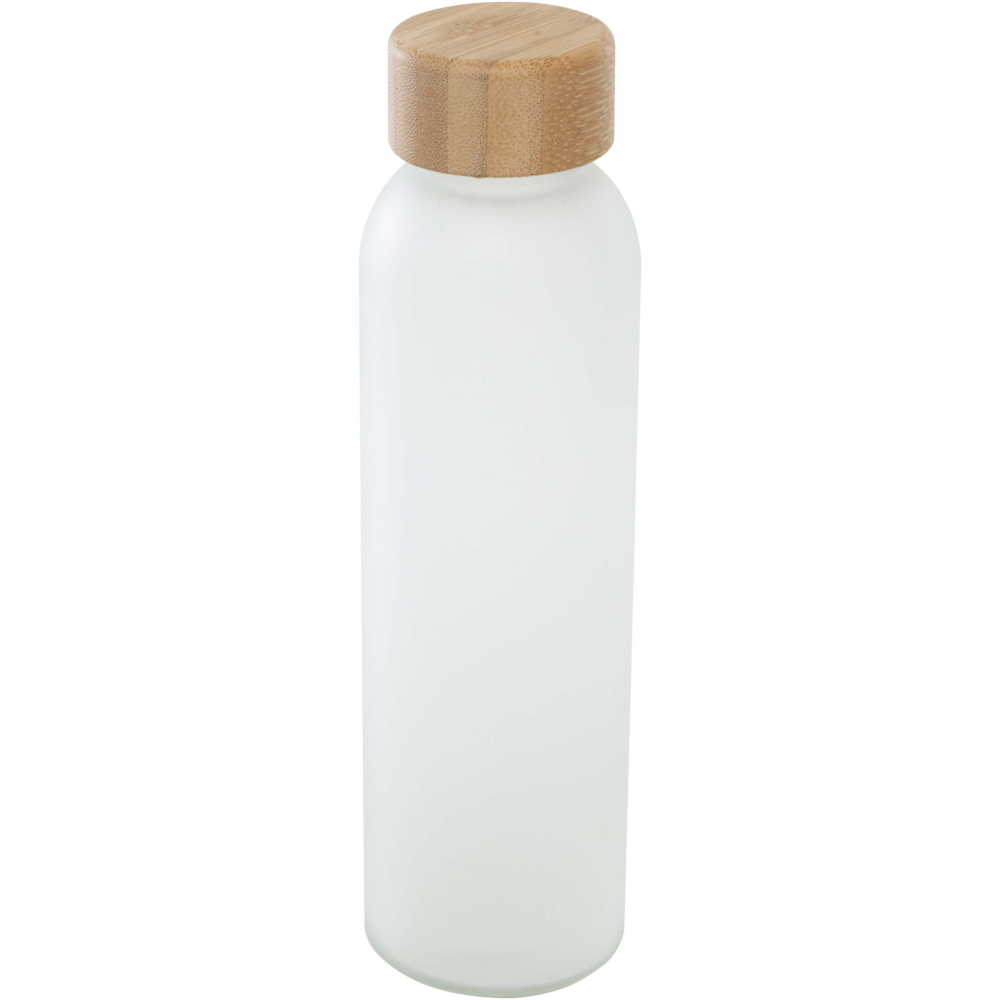 Logotrade promotional giveaway image of: Lume 500 ml matte soda lime glass bottle with bamboo lid