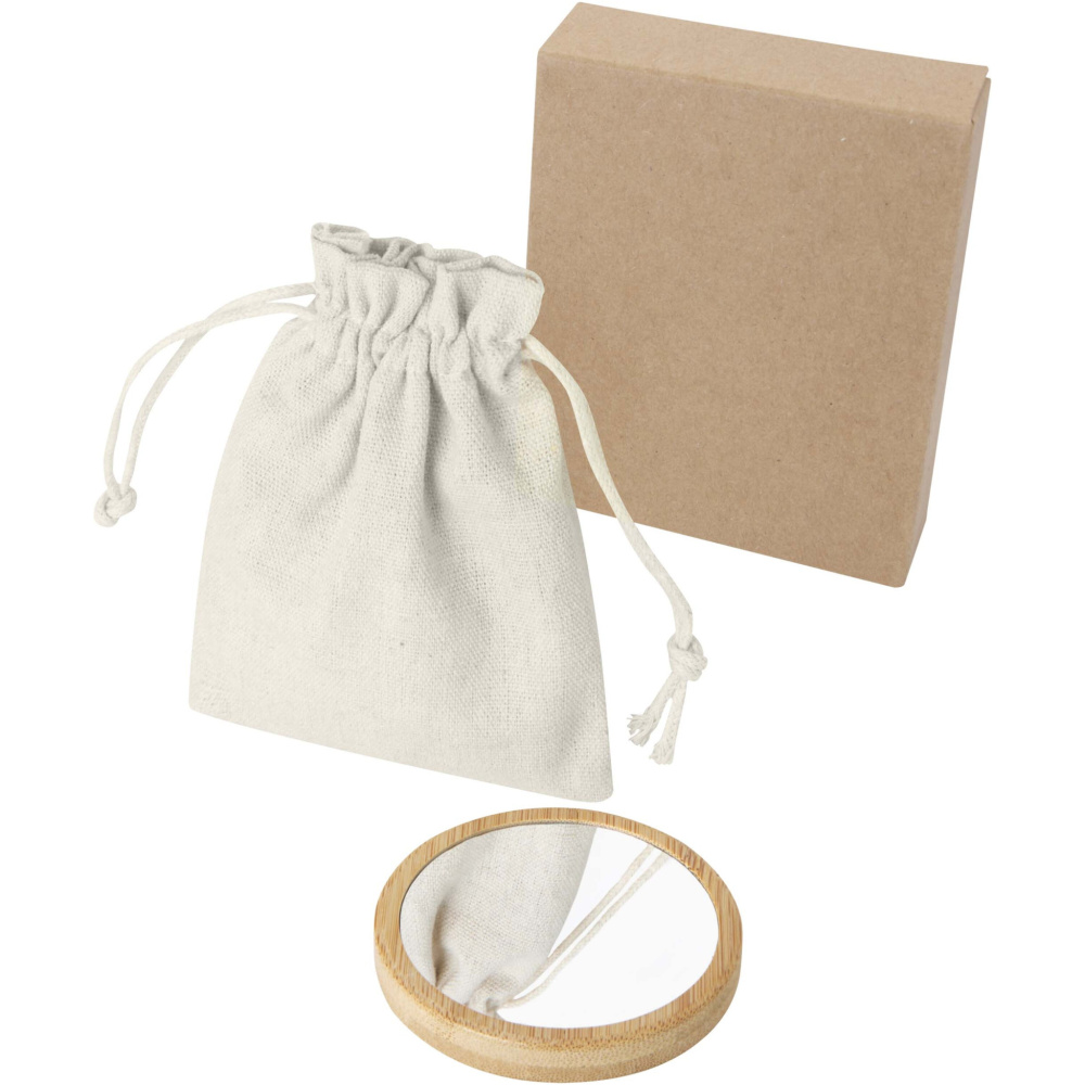 Logo trade advertising product photo of: Lustre bamboo mirror