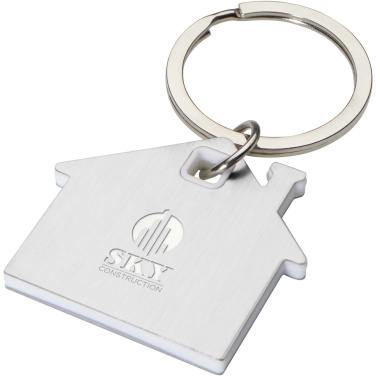 Logotrade promotional giveaways photo of: Nook house-shaped keychain