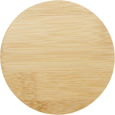 Logotrade promotional gift image of: Leona 350 ml glass cup with bamboo lid