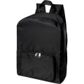 EcoFold RPET foldable backpack 15L, Solid black