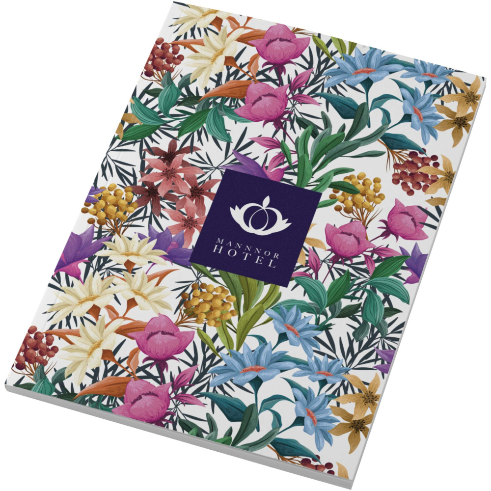 Logo trade corporate gifts image of: Novella Austen A5 soft cover notebook - 50 sheets