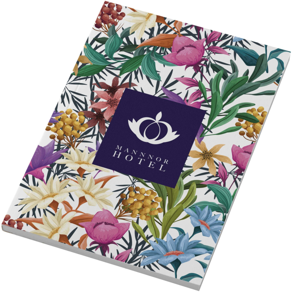 Logo trade promotional products image of: Novella Austen A6 soft cover notebook - 50 sheets