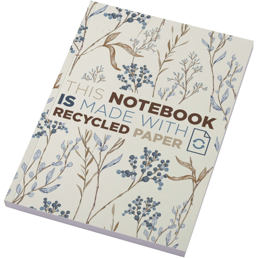 Logo trade promotional giveaways picture of: Novella Austen A5 recycled soft cover notebook - 100 sheets