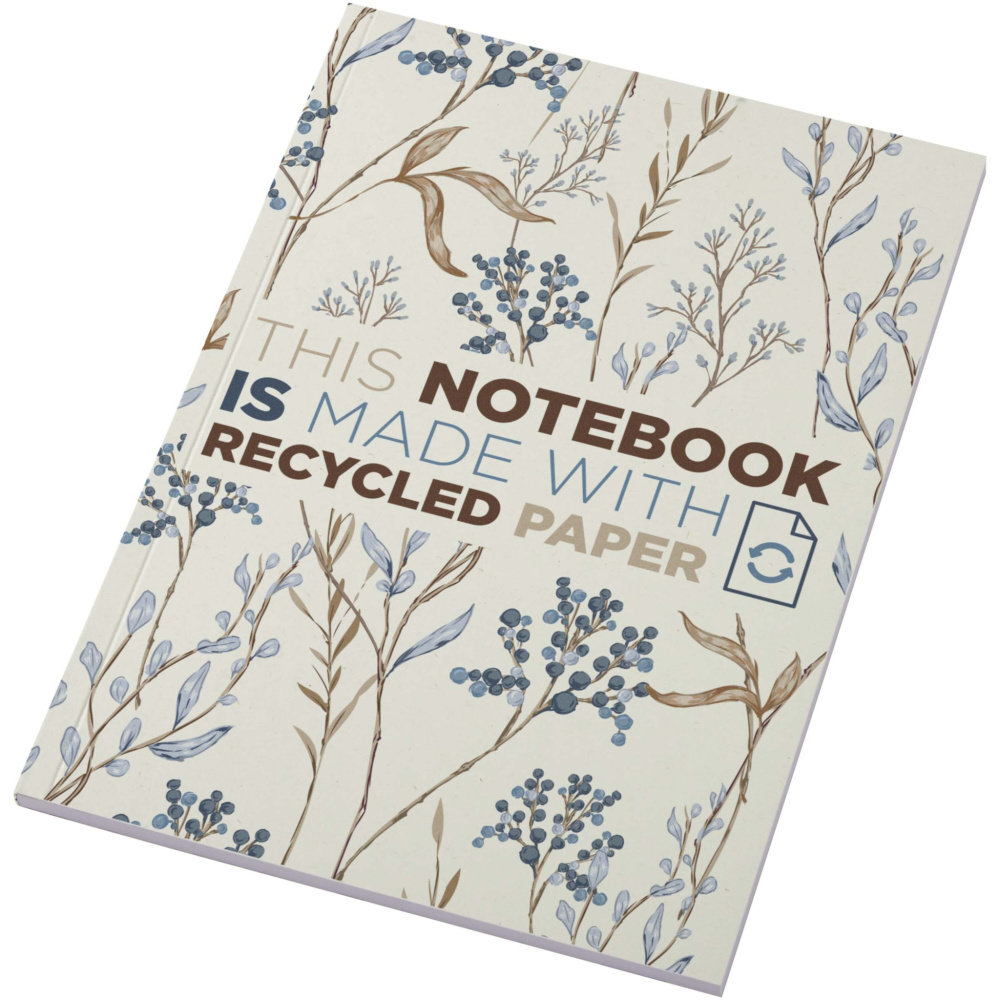 Logotrade advertising product picture of: Novella Austen A5 recycled soft cover notebook - 50 sheets