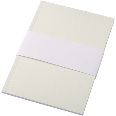 Logo trade promotional merchandise picture of: Novella Austen A5 recycled soft cover notebook - 50 sheets