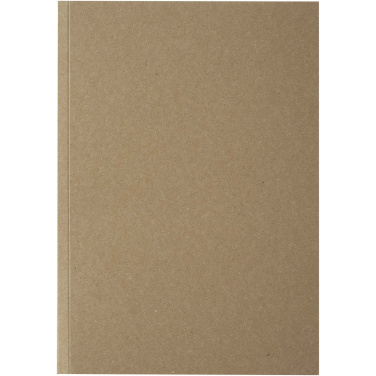 Logo trade corporate gifts image of: Novella Austen A5 recycled soft cover kraft notebook - 100 sheets
