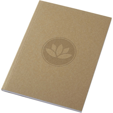 Logotrade promotional item image of: Novella Austen A5 recycled soft cover kraft notebook - 50 sheets