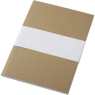 Logo trade advertising product photo of: Novella Austen A5 recycled soft cover kraft notebook - 50 sheets