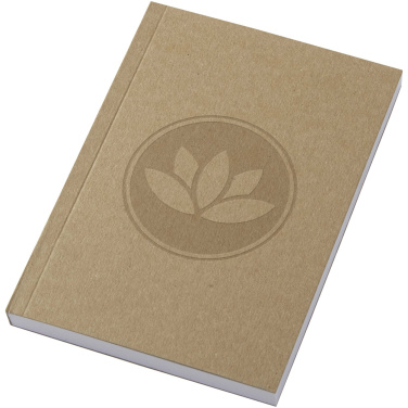 Logo trade promotional merchandise photo of: Novella Austen A6 recycled soft cover kraft notebook - 100 sheets