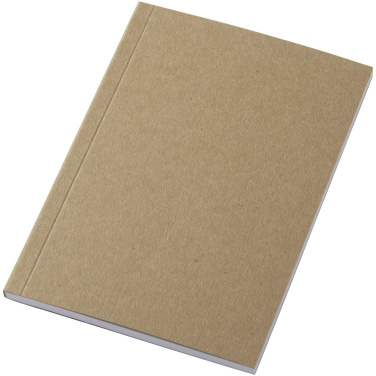 Logo trade promotional giveaways picture of: Novella Austen A6 recycled soft cover kraft notebook - 50 sheets