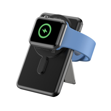 Logotrade promotional item picture of: Urban Vitamin Redwood 5in1 5000mah 20W PD magnetic powerbank