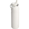 Stanley IceFlow™ 2.0 1.06 litre water bottle with flip straw, Frosted white