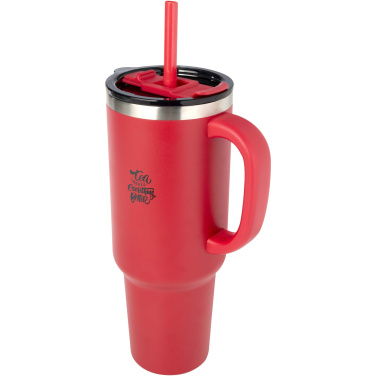 Logo trade promotional items image of: Sydney 1200 ml copper vacuum insulated tumbler with straw