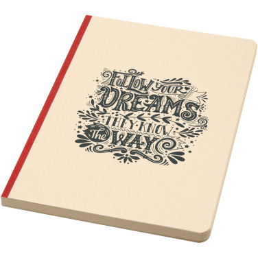 Logo trade advertising products picture of: Liliana A5 sugarcane and RPET soft cover notebook